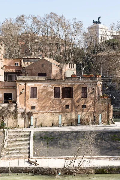 Vista Isla Del Tíber Roma Italia Europa — Foto de Stock