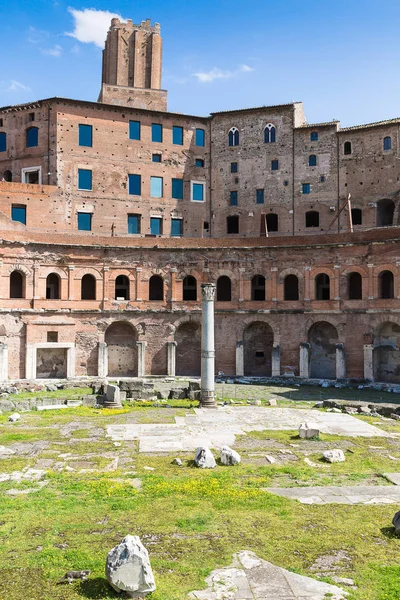 Trajan Pazar Roma Talya Avrupa Antik Sütunlar — Stok fotoğraf