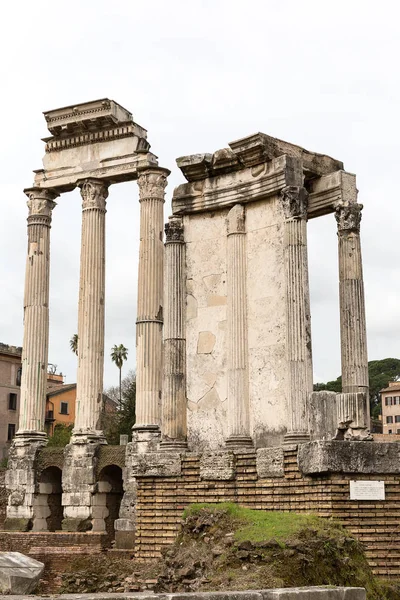 Vesta Tapınağı Roma Forumu Roma Talya Europe — Stok fotoğraf