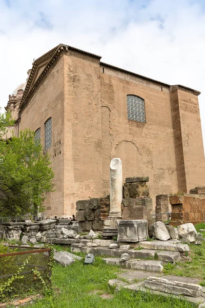 Antigua Curia Julia Foro Romano Roma Italia Europa — Foto de Stock