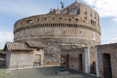 sur geçit ve ana kuleye meleğin Kalesi'nde, Roma, İtalya