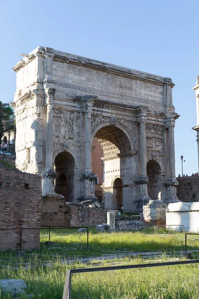 Foro Romano Arco Septimio Severo Roma Italia — Foto de Stock