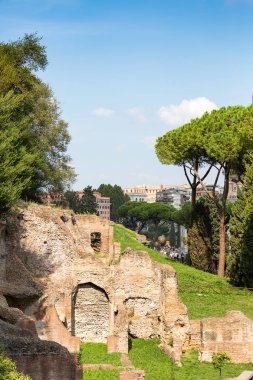 Palatine tepesi, Roma, İtalya, Avrupa konusunda Domus Severiana antik kalıntıları