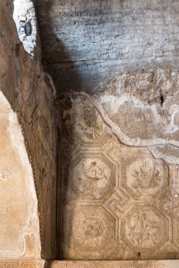 Merkez Banyosu, Pompei, İtalya, Avrupa'nın antik duvar