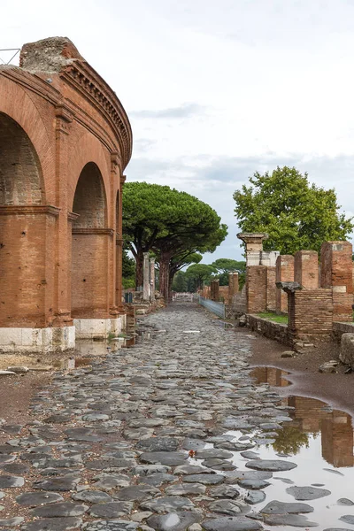 Ostia Antica Talya Antik Tiyatronun Girişinde — Stok fotoğraf