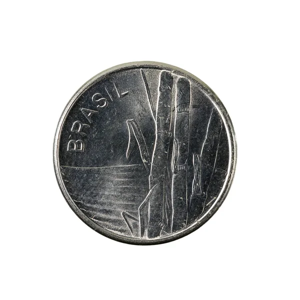 Braziliaanse Cruzeiro Coin 1982 Omgekeerde Geïsoleerd Witte Achtergrond — Stockfoto