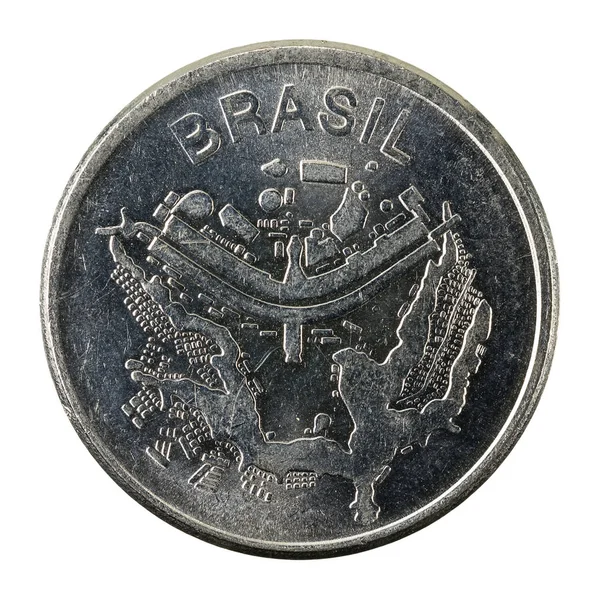 Brazilian Cruzeiro Coin 1983 Reverse Isolated White Background — Stock Photo, Image