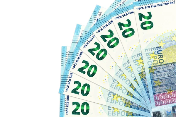 Haufen Euro Banknoten — Stockfoto