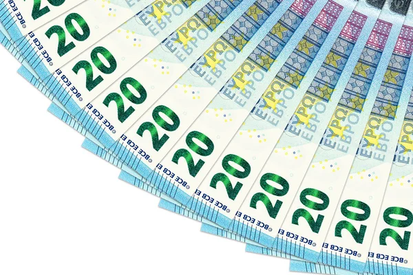 Haufen Euro Banknoten — Stockfoto