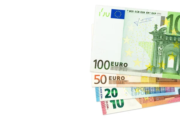 Néhány Euro Bankjegyek — Stock Fotó