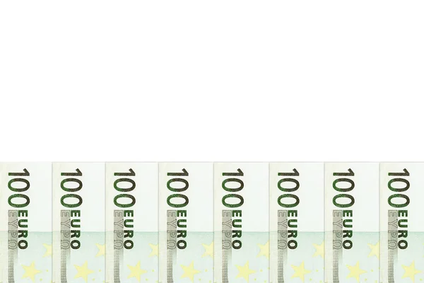 Montón Billetes Banco 100 Euros — Foto de Stock