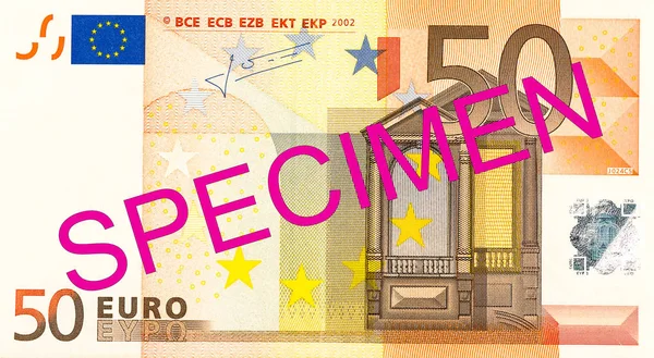 Euró Bankjegy Full Frame Előlapon — Stock Fotó