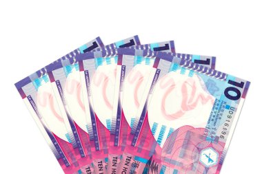 Bazı 10 hong kong banka notları ön yüzde