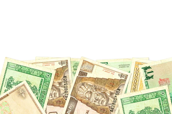 Algunos Billetes Banco Guatemalanos Quetzal — Foto de Stock