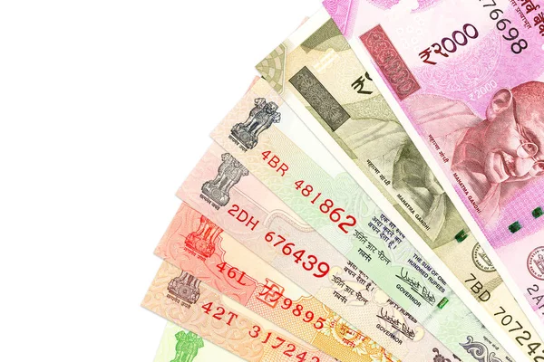 Aktuální Indické Rupie Bankovky 2018 — Stock fotografie