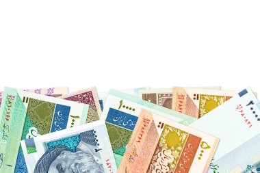 kopya alanı ile bazı İran Riyali banka notları