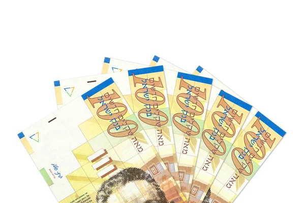 Niektóre Izraelskie 100 Nowy Szekel Banknotów — Zdjęcie stockowe