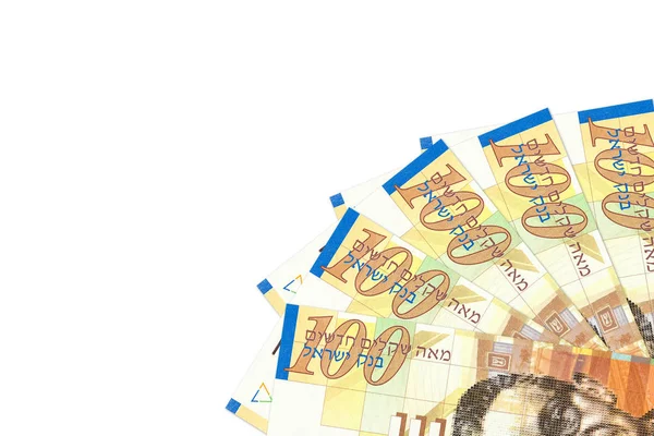 いくつかイスラエル 100 新シェケル紙幣 — ストック写真