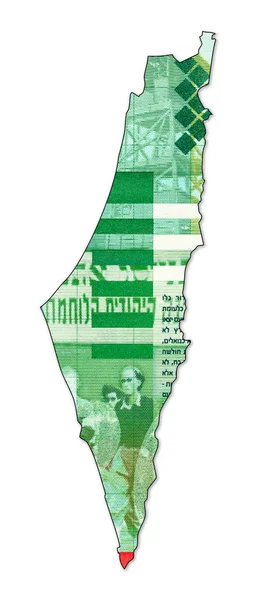 Israeli New Shekel Bank Note Reverse Shape Israel — Stock Photo, Image