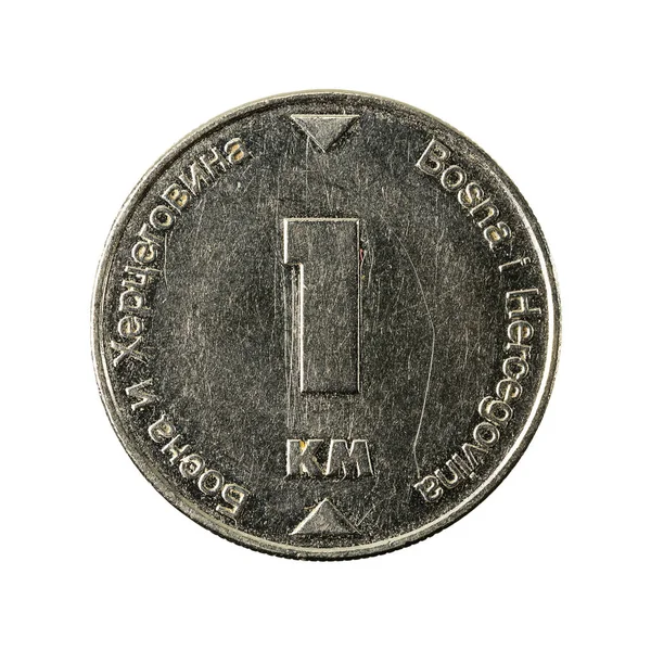 Bosnia Herzegovina Convertible Marca Moneda 2002 Anverso Aislado Sobre Fondo —  Fotos de Stock