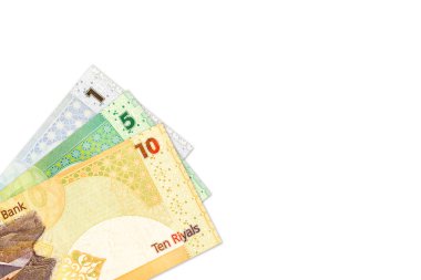 Bazı Katar Riyali banka notları arka plan