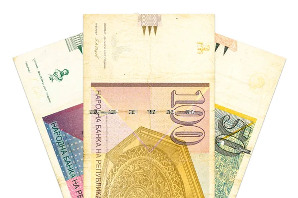 Některé Bankovky Makedonský Denár — Stock fotografie