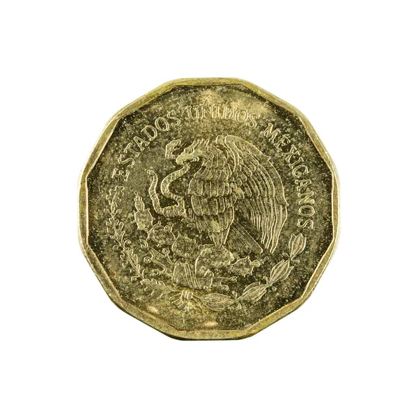 Мексиканських Кентавових Монет 2004 Ізольовані Білому Тлі — стокове фото