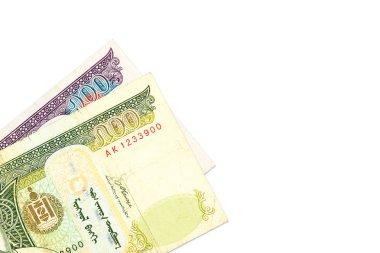 iki Moğol togrog banka notları