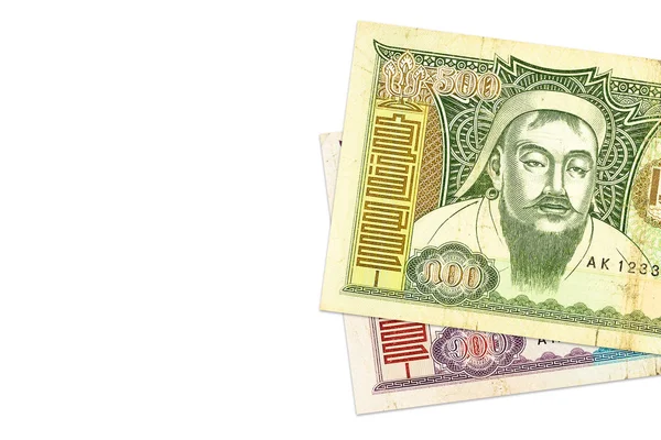 Zwei Mongolische Togrog Banknoten — Stockfoto