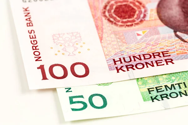 Два Норвезька Крона Банкнот — стокове фото