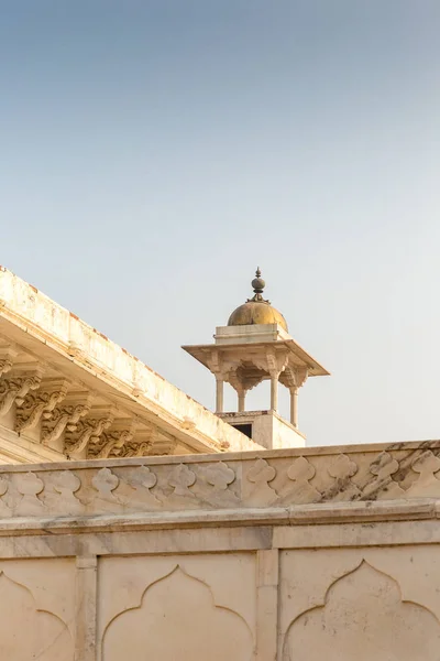 Detalhe Arquitetônico Dentro Agra Fort Agra Uttar Pradesh Índia — Fotografia de Stock