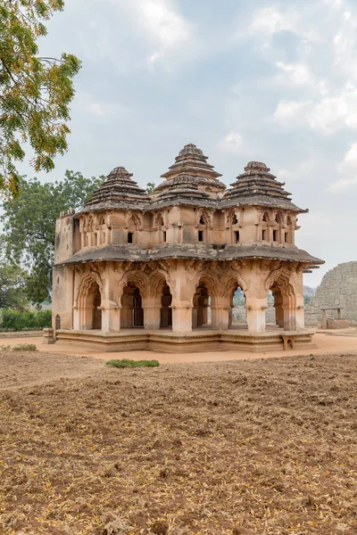 Monumento Stile Sincretico Lotus Mahal Hampi Karnataka India — Foto Stock