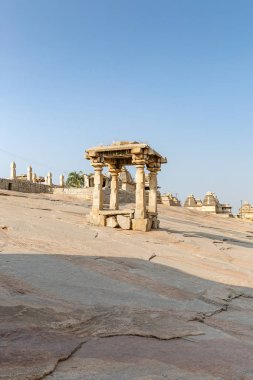 Hemakuta tepe tapınaklar, Hampi, Karnataka, Hindistan