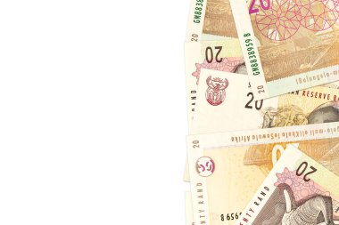Bazı 20 Güney Afrika rand banknotlar ile boşaltmak