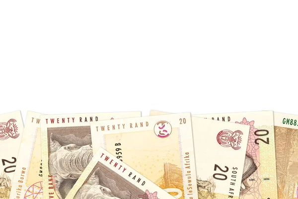 Ongeveer Zuid Afrikaanse Rand Bankbiljetten Met Copyspace — Stockfoto
