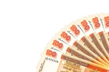 Bazı sri Lanka Rupisi banknotlar ile boşaltmak