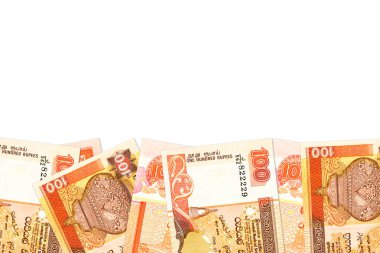 Bazı sri Lanka Rupisi banknotlar ile boşaltmak