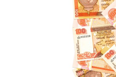 Bazı sri Lanka Rupisi banknotlar ile boşaltmak