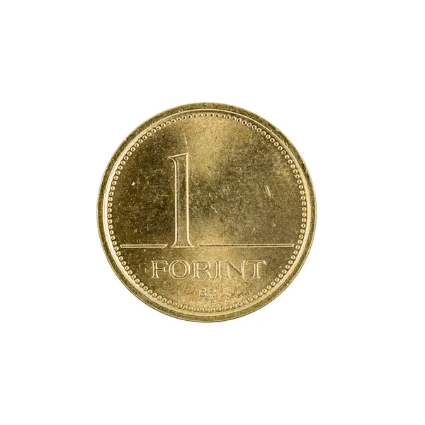 Одна Венгерская Форинтовая Монета 2002 Белом Фоне — стоковое фото