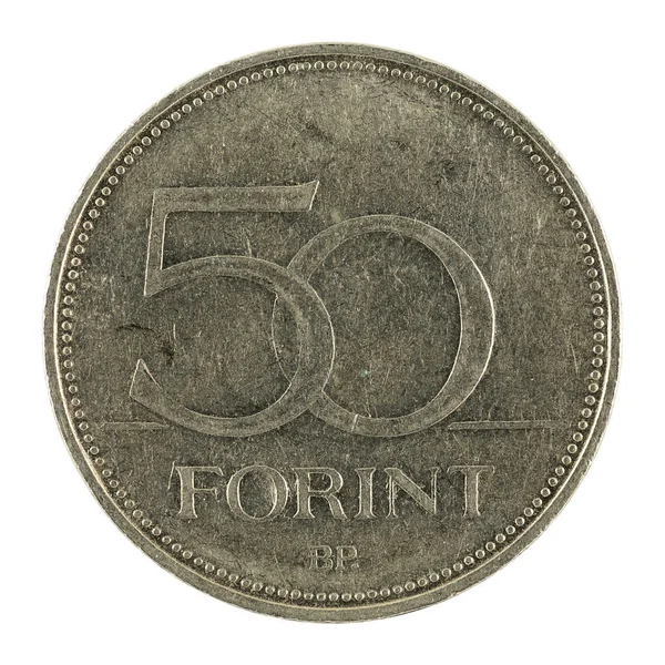 Hongaarse Forint Coin 1996 Geïsoleerd Witte Achtergrond — Stockfoto
