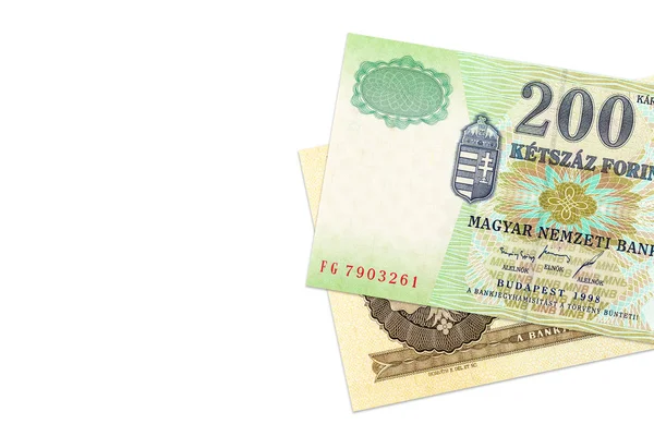 Węgierski Forint Banknoty Różnych Epok — Zdjęcie stockowe