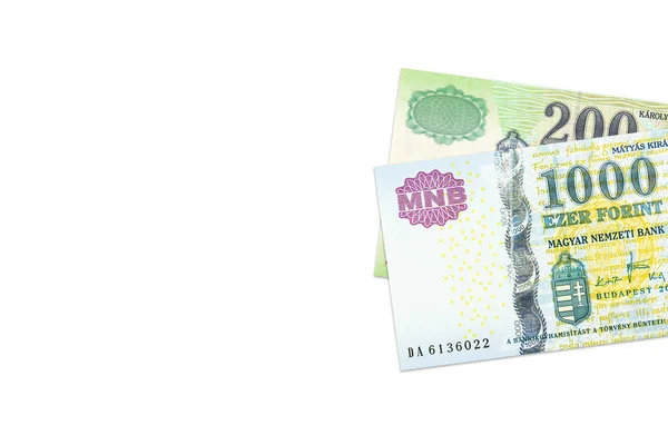 Einige Ungarische Forint Banknoten — Stockfoto