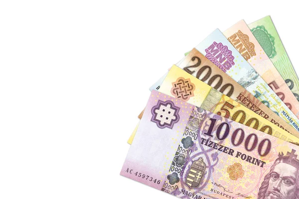 Quelques Billets Banque Hongrois Forint — Photo