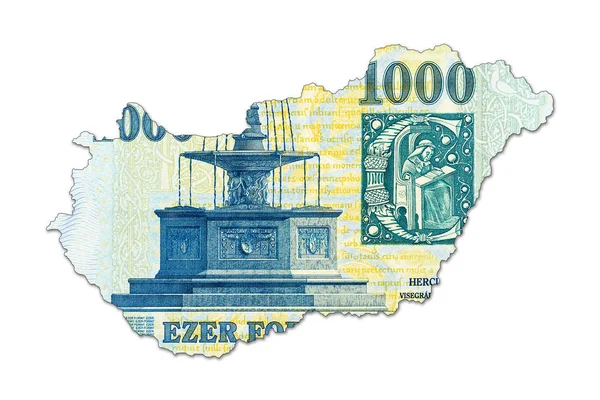 1000 Ungerska Forint Sedel Form Ungern — Stockfoto