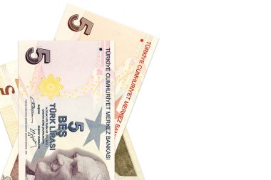 farklı zamanlarda Türk 5 Lirası banka notları