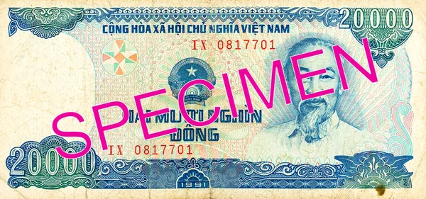 20000 Vietnamca Dong Banknot Yüzde — Stok fotoğraf