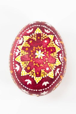 renkli geleneksel Alman Paskalya yortusu yumurta Paskalya için özel boyalı