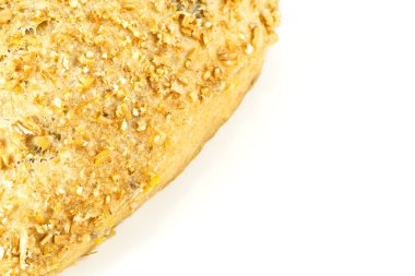 bir Alman ekmek rulo ile tahıl ve yüzey kadar yakın ve üstte un