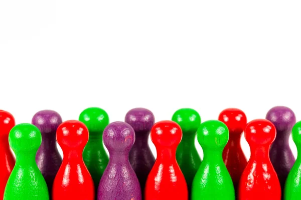Фіолетові Червоні Зелені Конуси Копіспасом Вказує Коефіцієнти Більшості Групове Сузір — стокове фото