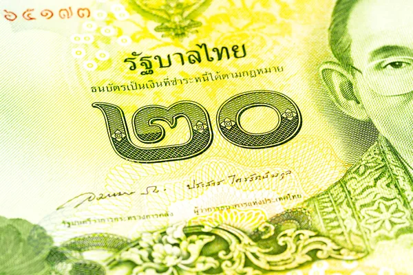 Detail Ththailand Baht Note — стоковое фото